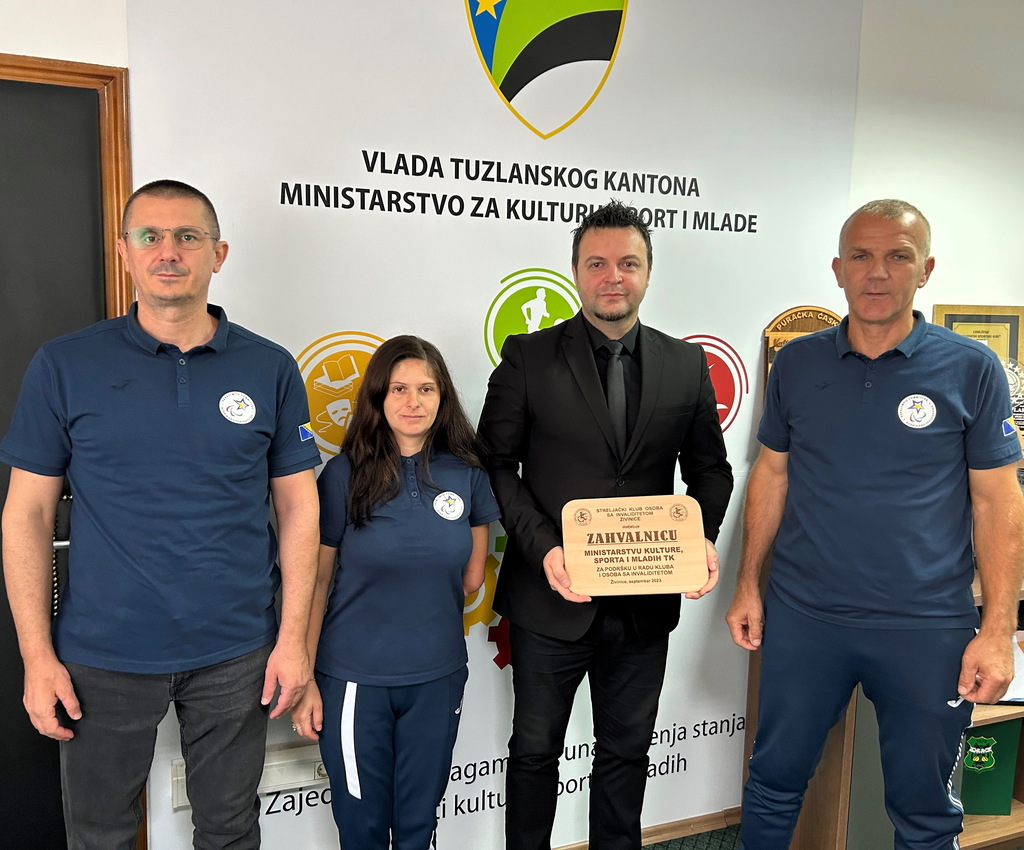 Ministarstvo obezbijedilo sredstva u iznosu od 8.000,00 KM za odlazak reprezentativke sa područja Tuzlanskog kantona na World Shooting Para Sport Championships u Peruu