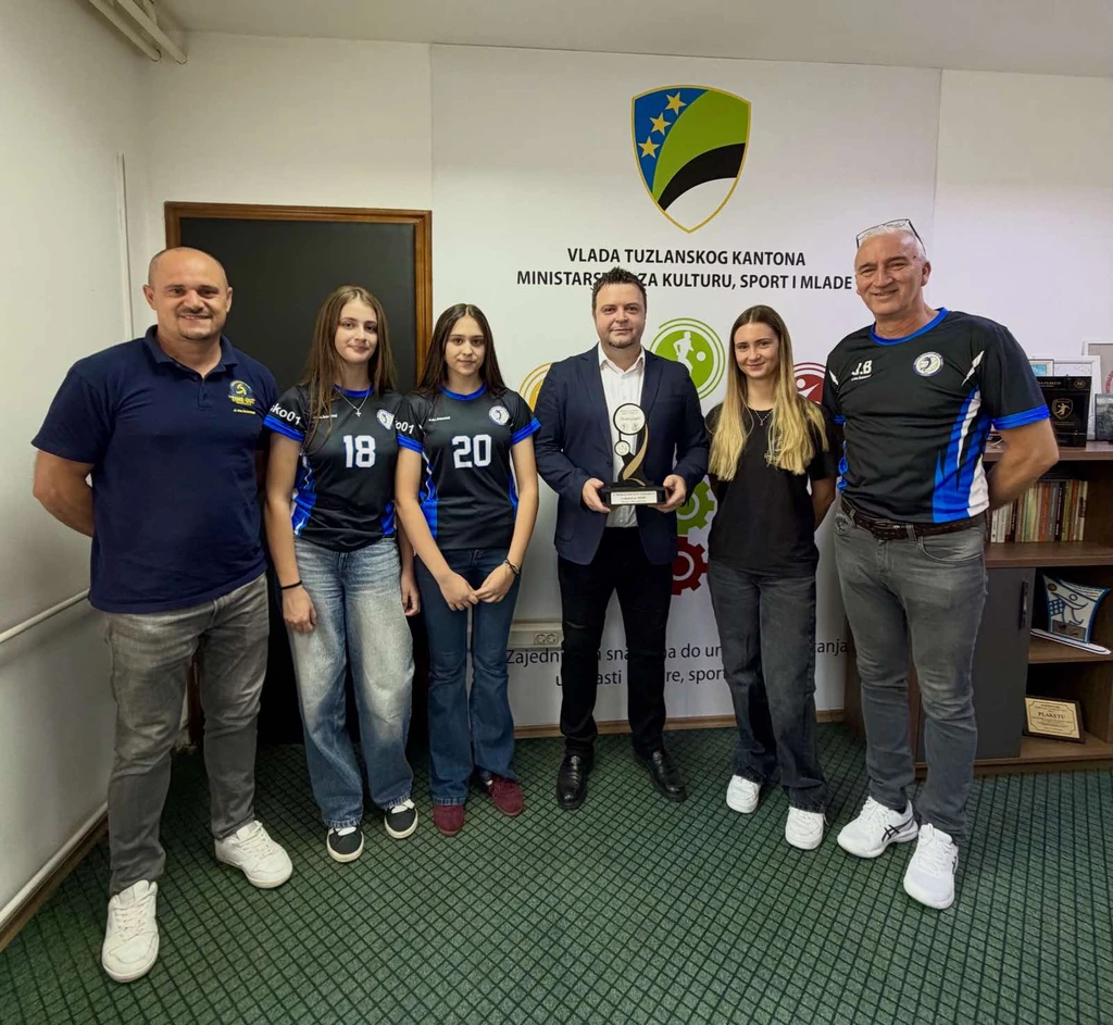 Ministar Gazdić primio delegaciju Ženskog odbojkaškog kluba „ACES” Lukavica – Doboj Istok