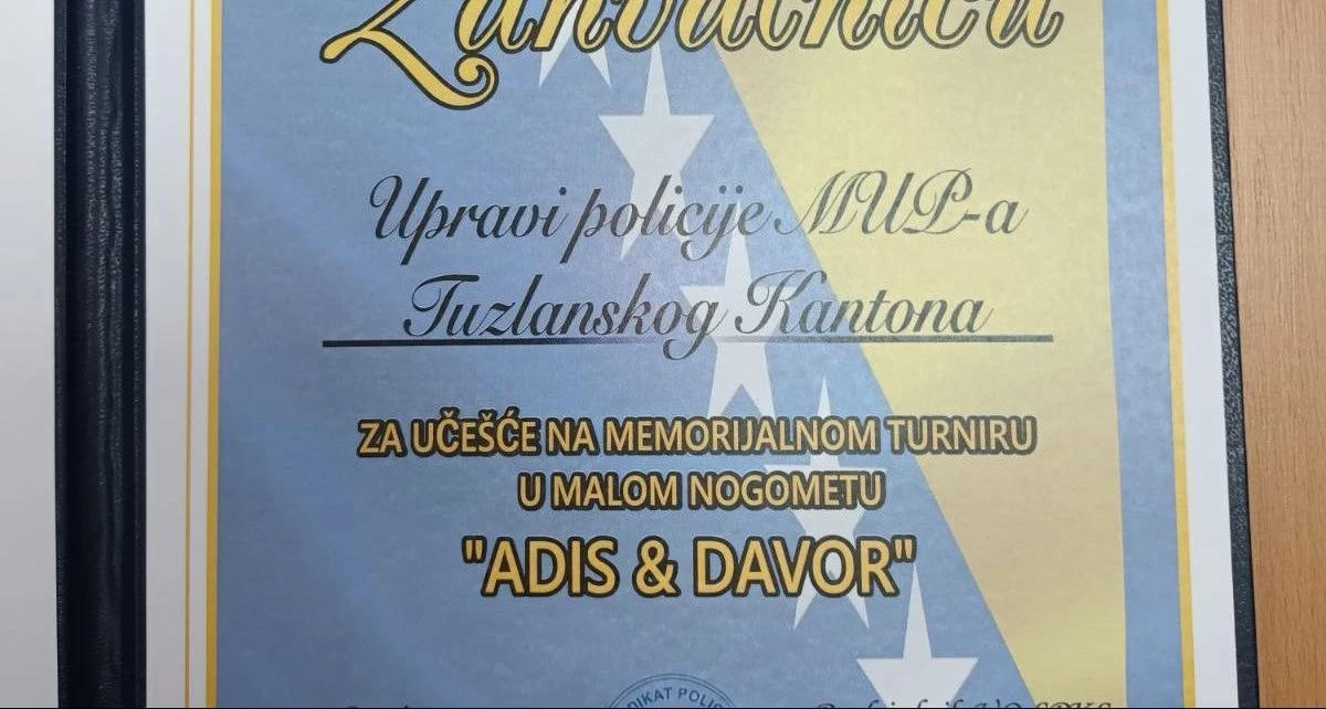 Učešće policijskih službenika Uprave policije na memorijalnom malonogometnom turniru “Adis i Davor”